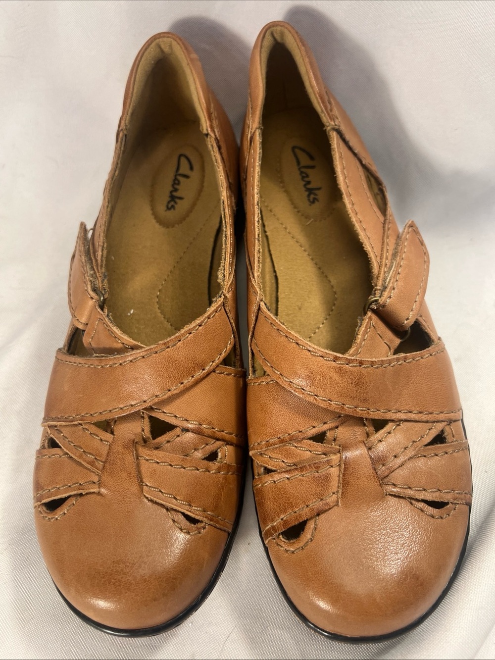 Clark's Women's Size 7 M Mary Jane Brown Leather Shoes 26100147 1113 15260